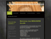 Tablet Screenshot of menuiserie-allain.com